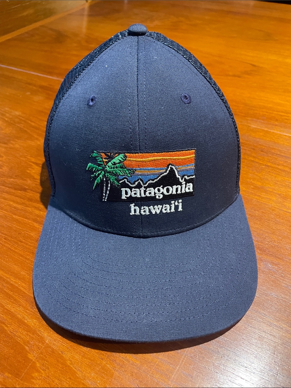 Patagonia Hawaii limited edition Island logo trucker hat navy